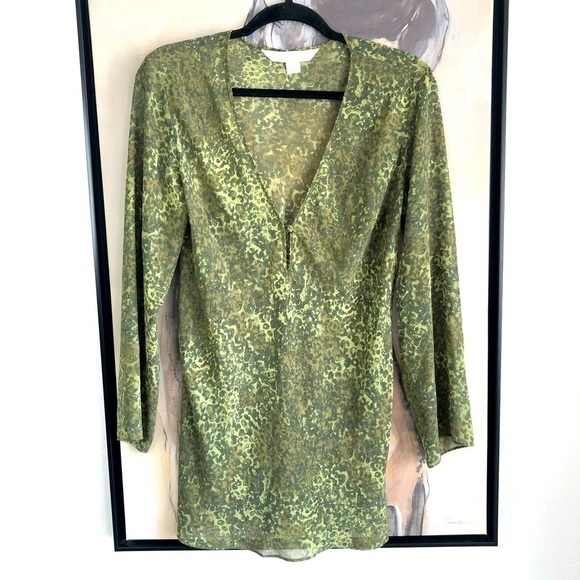 Victoria’s Secret Sheer Leopard Print Coverup - Picture 1 of 7